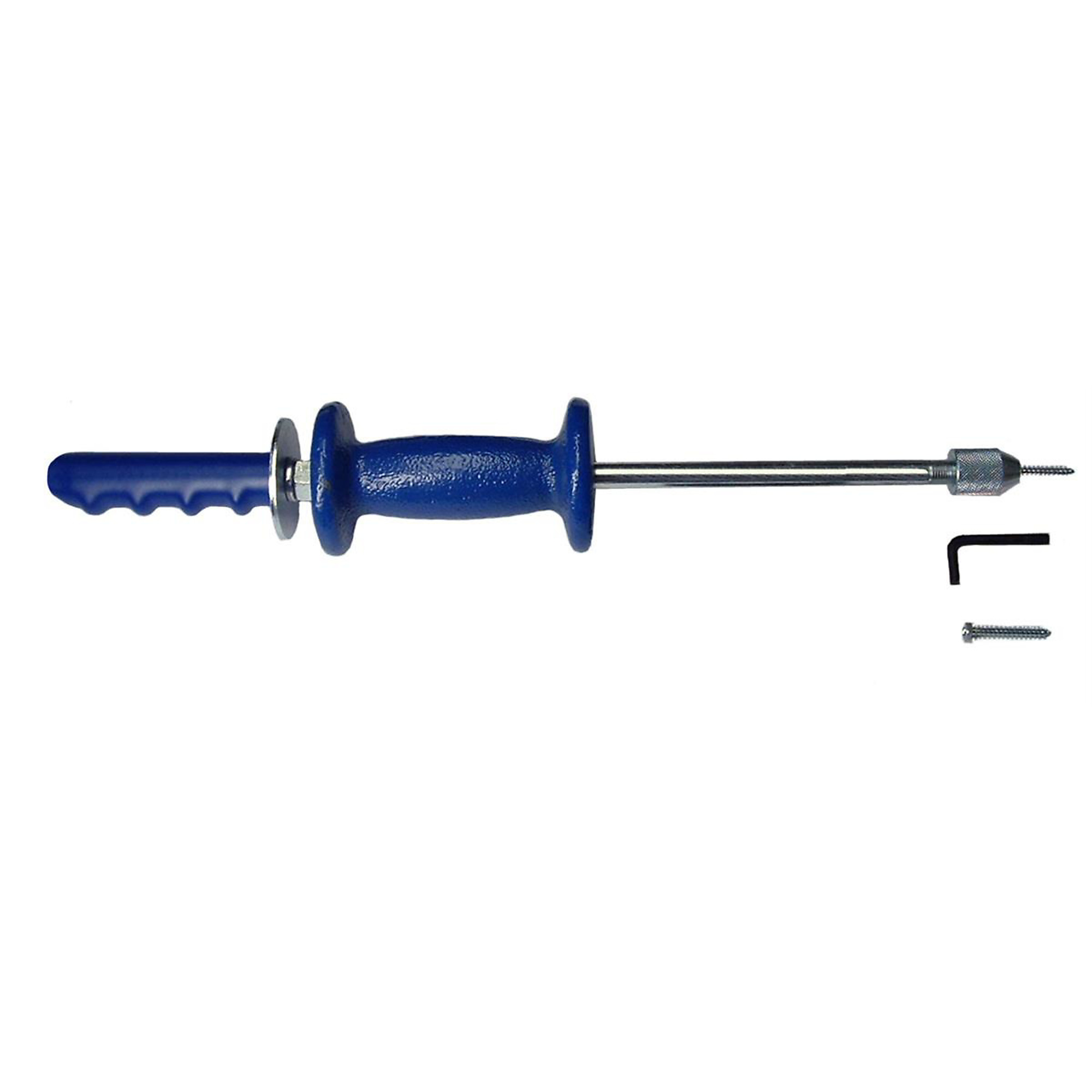 SG Tool Aid Slide Hammer Dent Puller — 3 Lb., Blue Vinyl Grip, Includes 2 Pulling Screws and "L" Puller Hook, Model# SGT81400